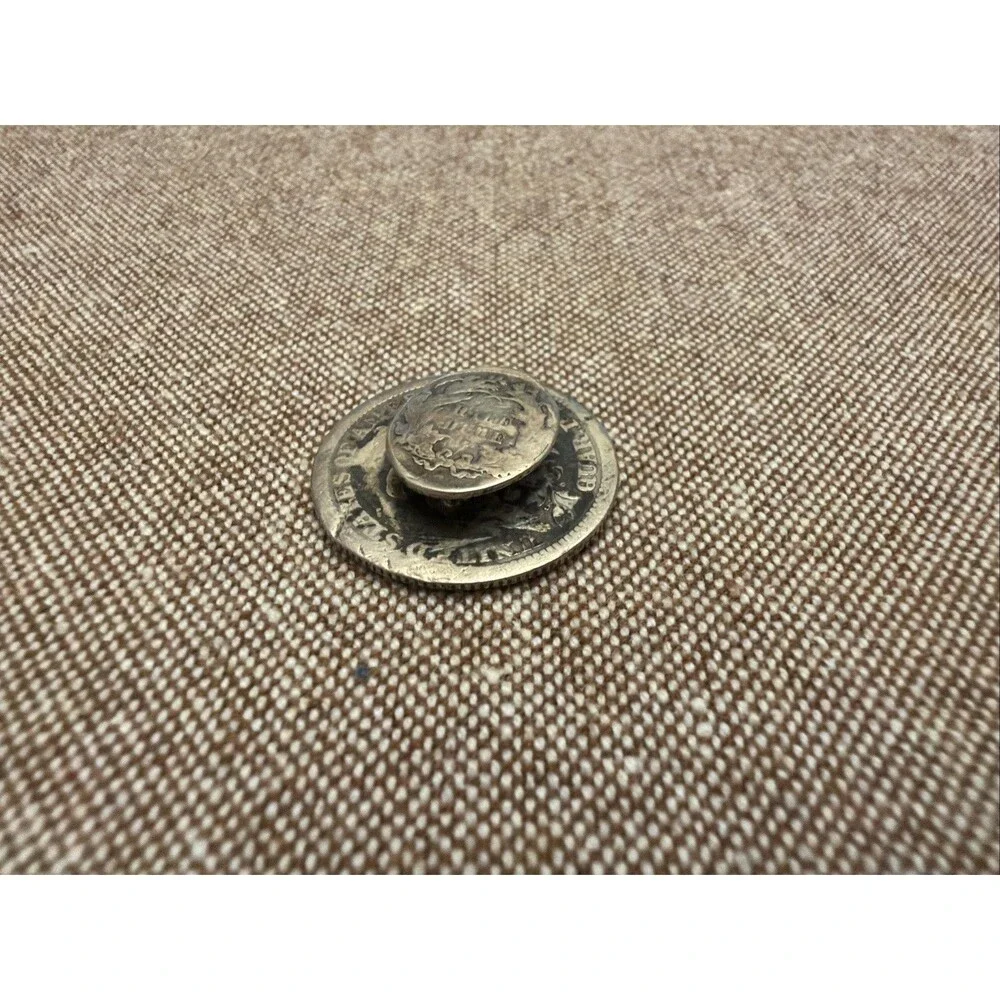 1875 Love Token Fancy Engraved Quarter And Half Dime